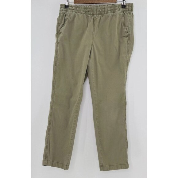 L.L.Bean Women’s Khaki Green Pull On Pants‎ Size 10 Comfortable - Picture 1 of 13